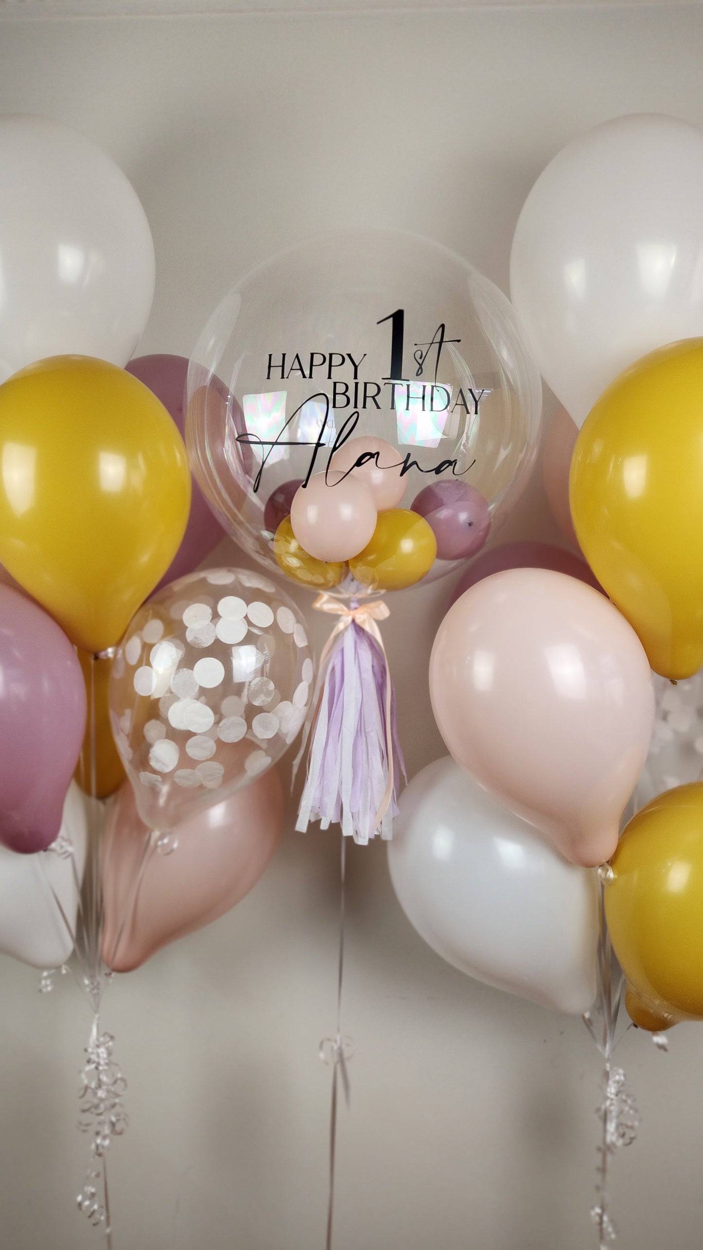 Helium Balloons Party Pack | Mustard & Mauve