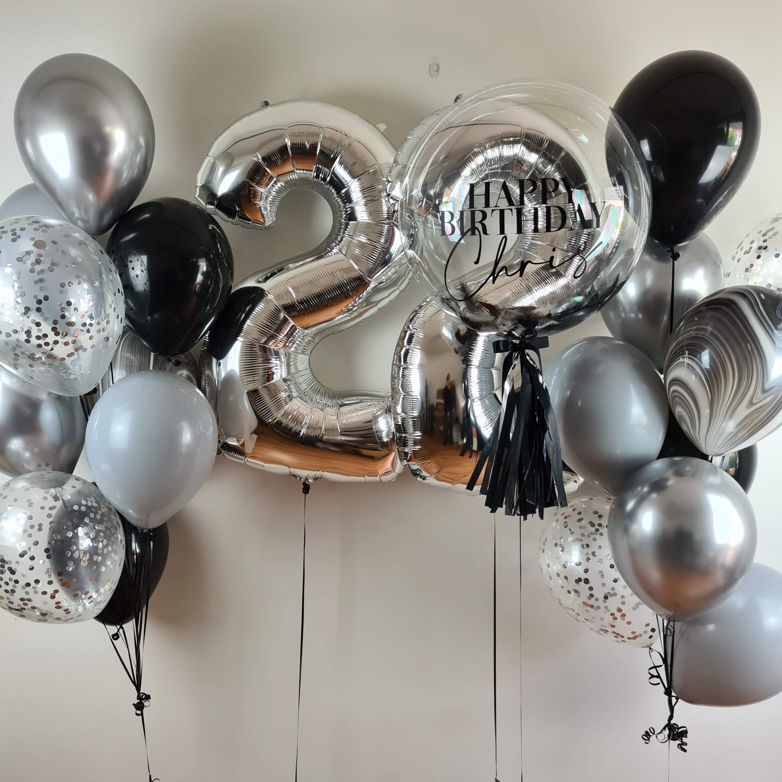 Silver deals helium balloons